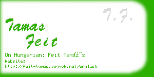 tamas feit business card